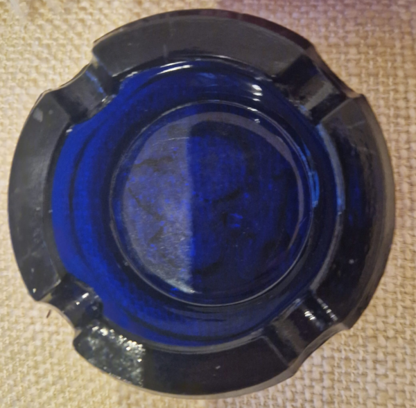 popielniczka kobaltowa winogrona Zabkowice popielniczka kobaltowa winogrona Zabkowice