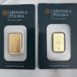 Sztabki złota 30g MENNICA POLSKA - Sztabki złota 30g MENNICA POLSKA